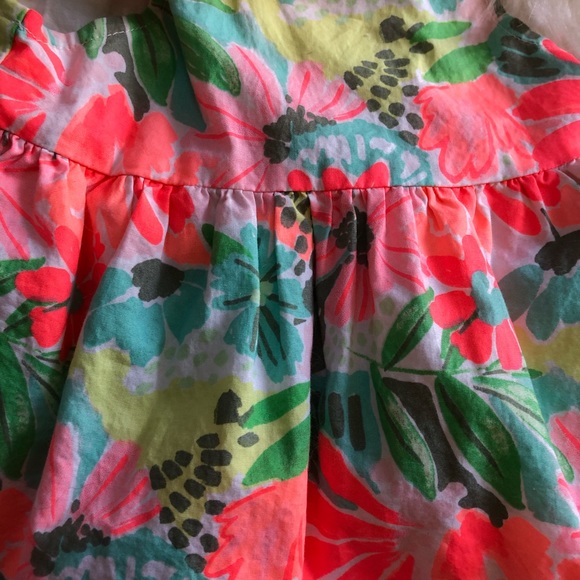 Cat & Jack neon floral dress 6-9 months - Picture 2 of 6